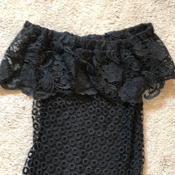 NWT Tahari Knit Black Dress - Picture 2 of 6